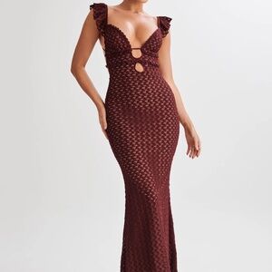 Ezra Lace Maxi Dress - Plum